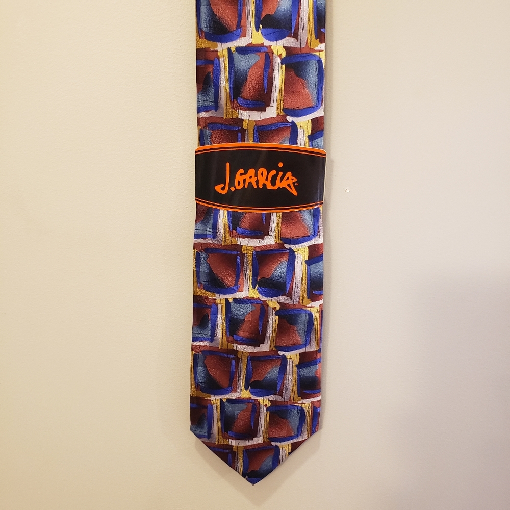 NEW J. Garcia Tie Uncorrected Manuscript Collection Fifty Five Abstract Blue Red